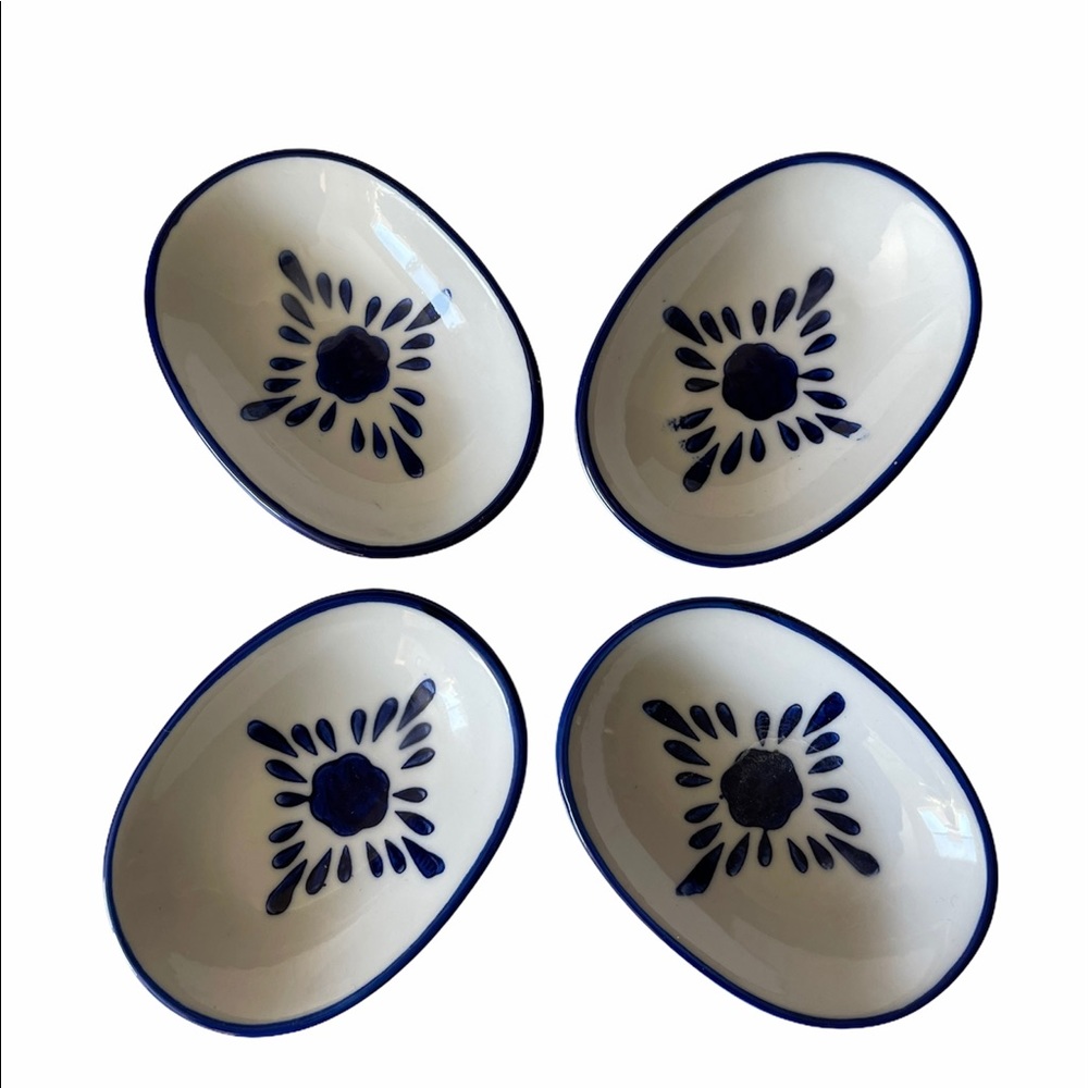 Blue and White Delft Chinoiserie Ramikin Bowls